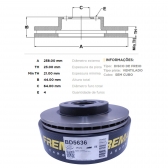 Kit Disco de Freio BD5636 Diant. Ford Fiesta, Ka - Cód.4426