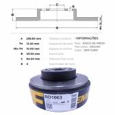 Kit Disco de Freio BD1063 Diant. Ford Fiesta, Ka - Cód.4391