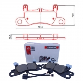Pastilha Freio Tras. Ferodo HQF4127A VW Touareg - Cód.4485