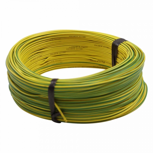 100m Cabo Flex. Automotivo 0.50mm Amarelo e Verde - Cód.9263