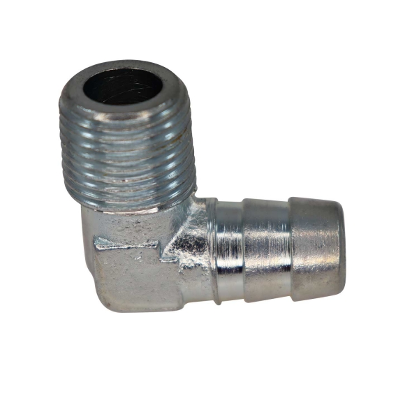 Niple Cotovelo Prata 3/8NPT x 1/2\\\