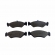 Pastilha Diant. Jurid HQJ2051 Ford Fiesta, Ka - Cód.3256
