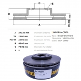 Kit Disco de Freio BD9060 Diant. GM Astra, Zafira - Cód.4785