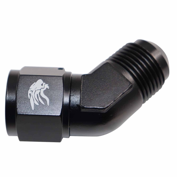 Conexão Curta 45° Femea 12ANx12AN Macho All Black - Cód.9466
