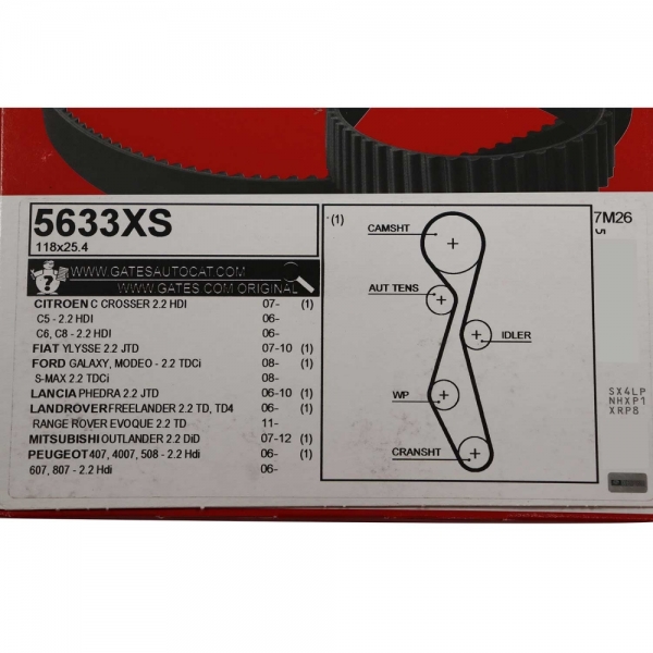 Correia Dentada Gates 5633XS Land Rover Freelander -Cód.4544