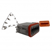 Conector Elétrico Fêmea 12 Vias Deutsch DT06-12SA - Cód.6934