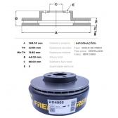 Kit Disco Freio BD4009 Diant. Captur, Duster - Cód.3734