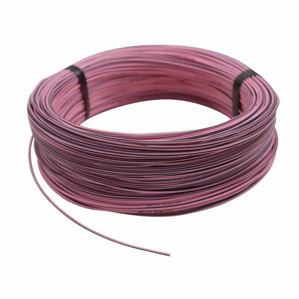 100m Cabo Flex. Automotivo 0.50mm Rosa e Preto - Cód.9259