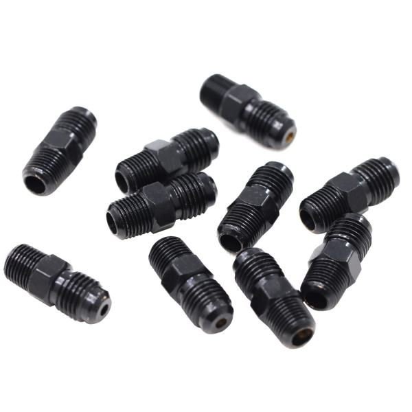 Kit 10 Niples Engate Aeroquip 1/8NPT x 4AN Latão - Cód.9099