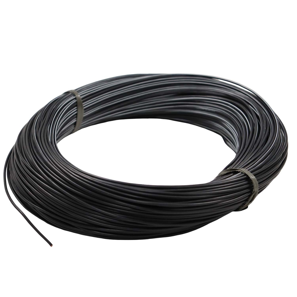 100m Cabo Flex. Automotivo 1.00mm Preto e Branco - Cód.13333
