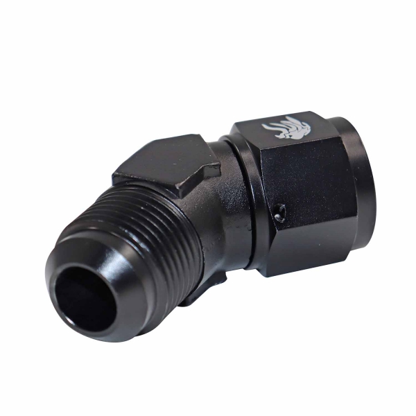 Conexão Curta 45° Femea 12ANx12AN Macho All Black - Cód.9466