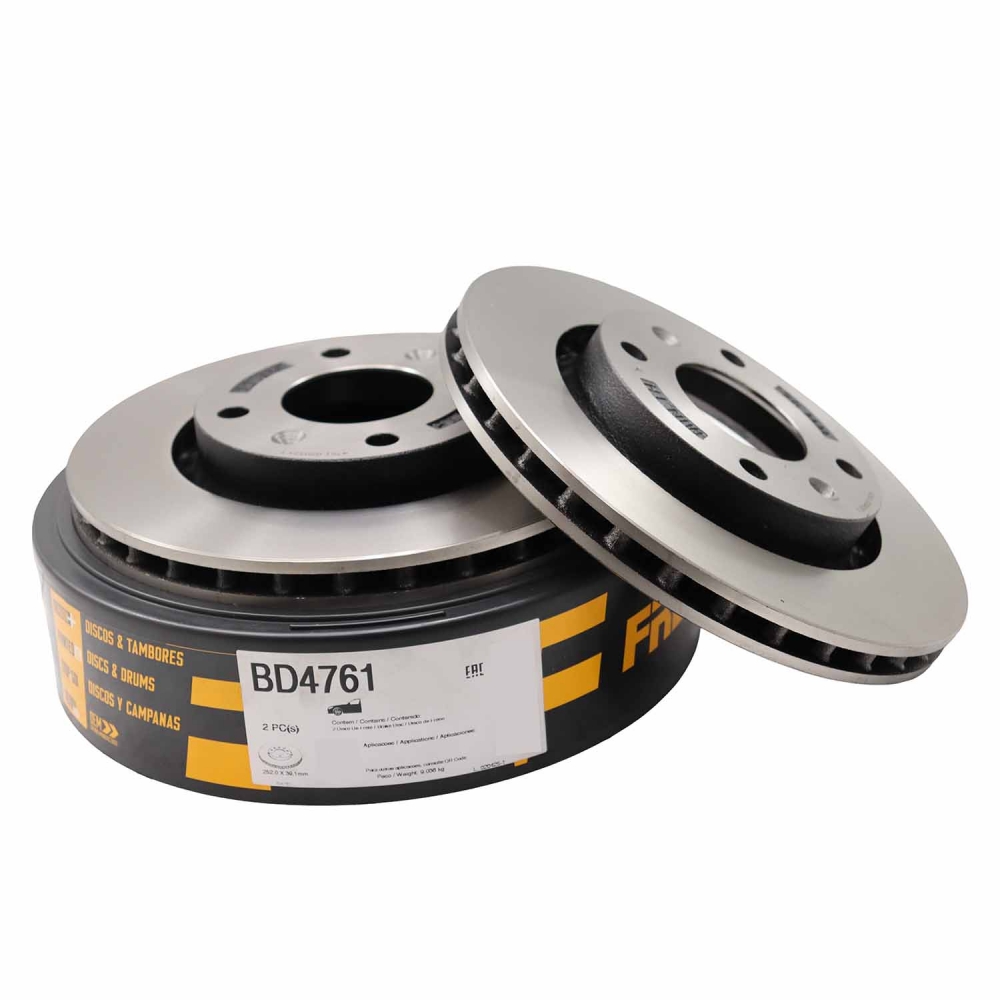 Kit Disco de Freio BD4761 Diant. Citroen C3 - Cód.12655