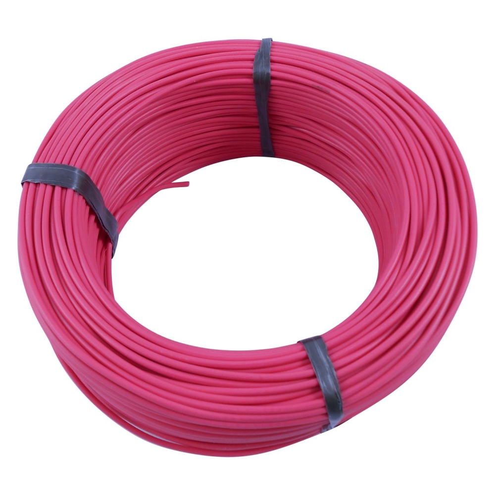 100m Cabo Flex. Automotivo 1.00mm  Vermelho - Cód.6562