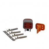 Conector Elétrico Femea 4 Vias Deutsch DT06-4S - Cód.9614