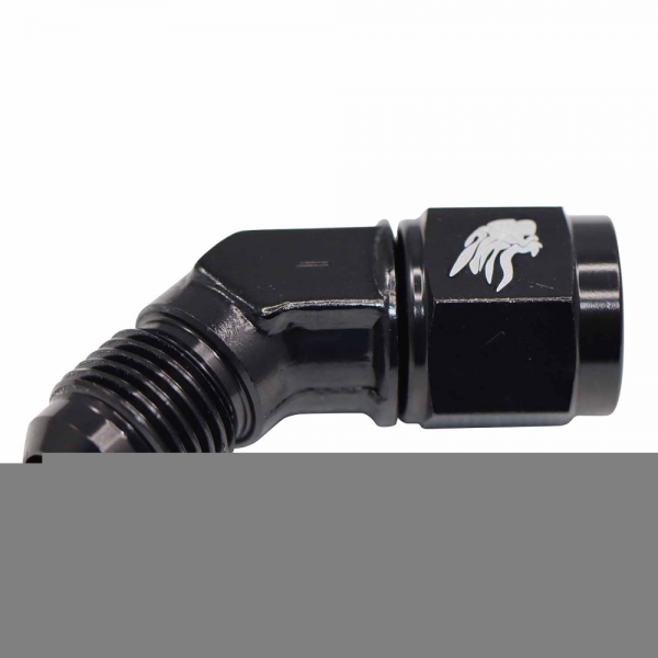 Conexão Curta 45° Femea 6AN x 6AN Macho All Black - Cód.9474