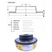 Kit Disco de Freio BD3181 Tras. C180, C200, C220 - Cód.5059