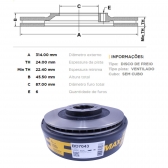 Kit Disco de Freio BD7043 Diant. L200, Pajero - Cód.3663