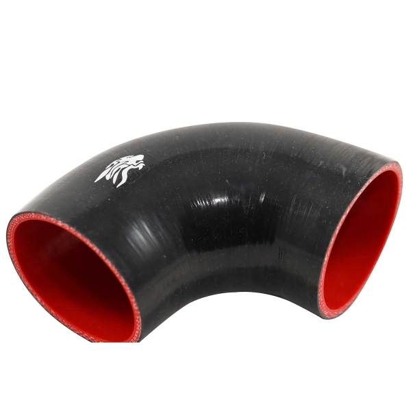 Curva de Silicone Preto 90º de 3\\\