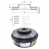 Kit Disco de Freio BD0438 Tras. Mercedes C450 - Cód.5463