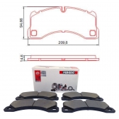 Pastilha de Freio Diant. Ferodo HQF4126 VW Touareg -Cód.5197